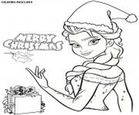 Disney Princess Christmas Coloring Pages - Part 4